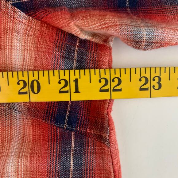 ARIAT Shirt Large Real Billie Rae Plaid Relaxed Fit Button Closure Chest Pockets - Picture 12 of 13